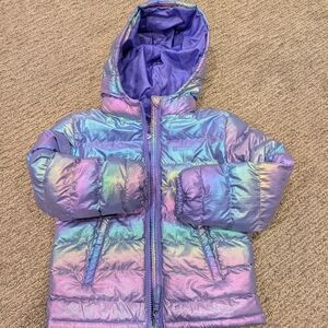 Kids Iridescent Puffer Jacket